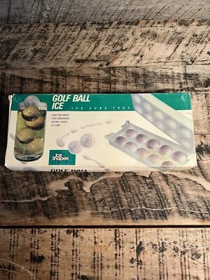 Ice Shapers 2 Part Ice Cube Tray 3D Golf Ball Shape Cubes - Image 1 of 4