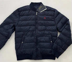 NWT, Boys Ralph Lauren Blue Bomber Jacket. Size L(14-16). Approx 158/164 Europea - Picture 1 of 2