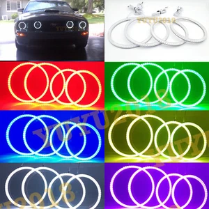 Anillo halo RGB para Ford Mustang GT 05-09 Faro antiniebla LED ojo de ángel DRL - Imagen 1 de 12