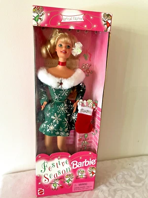 Vintage Mattel BARBIE Festive Season Special Edition Doll NIB 1997 Christmas - image 1 of 4