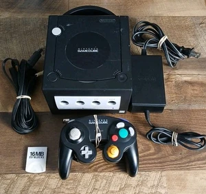 Nintendo Gamecube Console DOL-001 Black - Tested and Working - Bild 1 von 11
