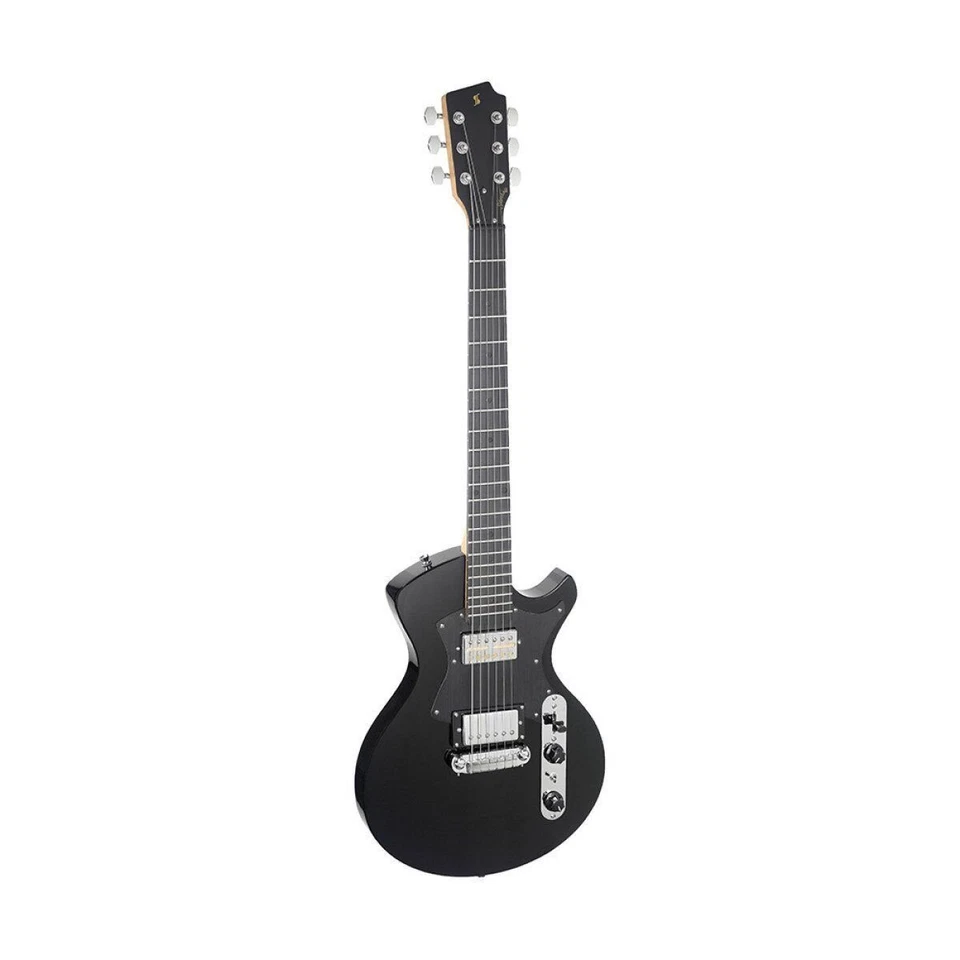 Silveray Series Black Electric Guitar by Stagg