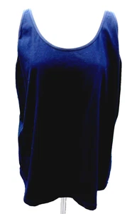 $79 COLDWATER CREEK Black Stretchy Normcore Classic Oversized Tank Cami Top 2X - Picture 1 of 4