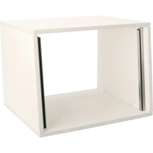 MUSIC STORE Studiorack 8HE Bausatz Weiß 7° Schräg Höhenverstellbar Birke MP - Zdjęcie 1 z 1