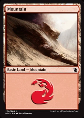 Mountain (260) - Dragons of Tarkir #260/264 MTG Magic The Gathering - Image 1 of 1
