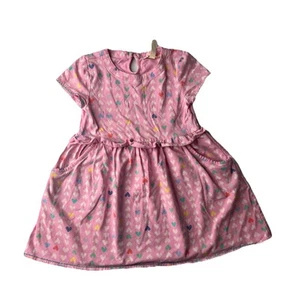 Girls Matilda Jane Dream Chasers Paper Hearts Dress Size 4 Pink Summer - Picture 1 of 6