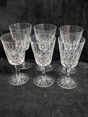 Waterford : Lismore | Water Goblet | 6-7/8" | Handmade & Handcut Irish Crystal