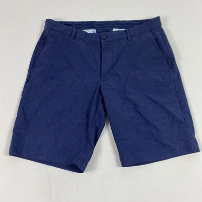 Pantalones Cortos Tommy Bahama Para Hombre 33 Azul Elastizados Rendimiento Golf Informales Frente Plano Foto 1 de 4