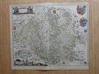 Original Landkarte Jansonius 1640 Landgraf Hessen Kassel,  Marburg bis Paderborn
