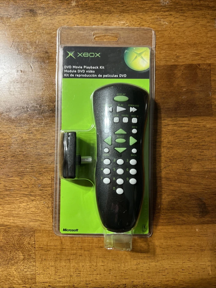 OEM Official Microsoft XBOX DVD Movie Playback Kit Remote Control Tested Works