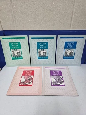 5 Junior Great Books Read-Aloud Program Dragon Vol 1, 2 Ship Vol 1-3 Home school - Image 1 of 4