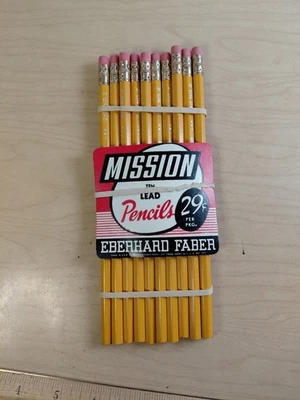 Vintage Pack Of Eberhard Faber Lead Pencils MISSION - 10 - Image 1 of 4
