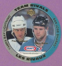 1996 96-97 UD KRAFT DISC TEAM RIVALS YSEBAERT OWEN NOLAN / FLEURY BUCHBERGER NNO
