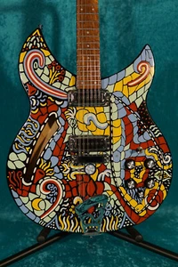 Beautiful Rickenbacker 330 6 or 12 string guitar custom hand painted - Picture 1 of 7