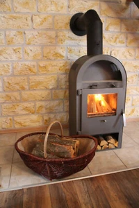 Cesta de chimenea XXL cesta de leña de chimenea con yute leña chimenea cesta de leña de pasto cesta de mimbre - Imagen 1 de 7