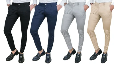 Cristiano Battistini Pantaloni uomo slim fit estivi casual eleganti in cotone