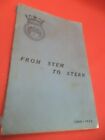 FROM STEM TO STERN hms amethyst PRIVATELY PUBLISH old vintage book gunboat navy 