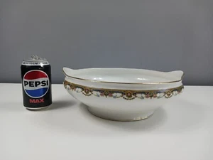 Jean Boyer Limoges Porcelain Large Bowl - Rose Pattern - 1919-1934 - 28.5 cm - Picture 1 of 9