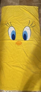 Looney Tunes 2013 Warner Bros Tweety Bird 54x27" Yellow Vivid Beach Towel - Picture 1 of 6