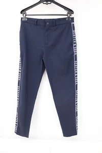 Scotch & Soda pants mens 29 loose tapered blue side logo tape stretch chino - Picture 1 of 12