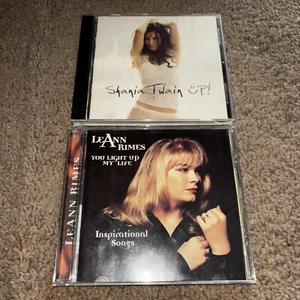 Country CD Lot Of 2 - Shania Twain: Up & Leann Rimes: You Light Up My Life. EUC - Picture 1 of 9