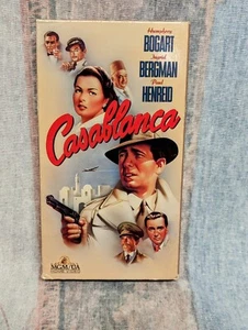 Casablanca (VHS, 1988) Humphrey Bogart, Ingrid Bergman, Paul Henreid - Picture 1 of 2