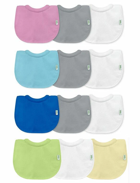 Paquete de 3 baberos Green Sprouts Stay Dry impermeables para bebé bebé bebé 0-6 meses Foto 1 de 2