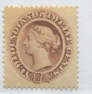 Newfoundland QV 1865 12 cents mint o.g. hinged - Picture 1 of 1
