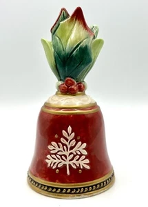 Fitz And Floyd Bell Classics Holiday Solstice Bell With Box 2005 Marked - Picture 1 of 12