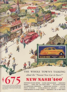 The Whole Town's Talking about the new Nash 400 ad 1935 NY - Picture 1 of 1