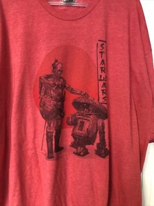 Meliertes rotes Herren T-Shirt Größe XXXL Star Wars Big & Tall - Bild 1 von 3
