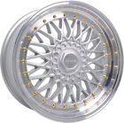 Alloy Wheels 15" Dare DR-RS Silver Polished Lip For Chrysler Ypsilon 11-14