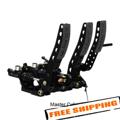 Pedal de freno/embrague y acelerador de montaje en piso Wilwood 340-12411 con enlace de acelerador Foto 1 de 3