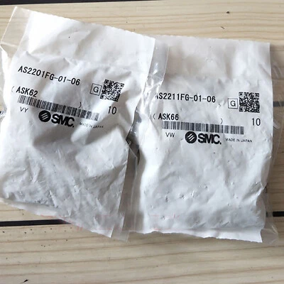 SMC AS2201FG-01-06 Pneumatic Flow Control, Piping Type: Elbow, ✦KD - Image 1 of 4