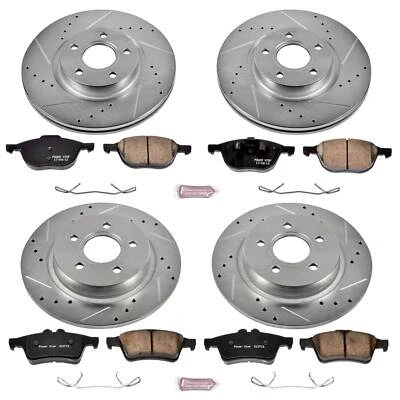 PowerStop Disc Brake Kit - Front and Rear - Fits Volvo C30 2008-2013, Volvo C70 Foto 1 de 4