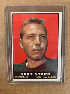Tarjetas de fútbol americano Topps 1961 #39 Bart Starr Green Bay Packers envío gratuito - Imagen 1 de 2
