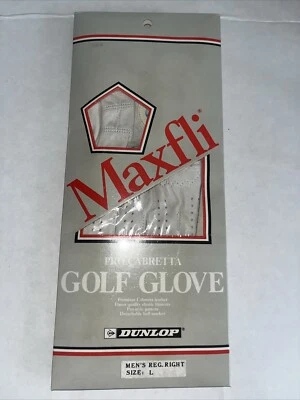 Guante de golf Maxfli mano derecha profesional Cabretta Dunlop de colección para hombre grande nuevo en stock años 80 AT&T Foto 1 de 4