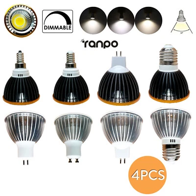 4X 10W Dimmable Led Spotlight Bulb Spot E27 Light GU5.3 Home Decoration Gu10 7W - Image 1 of 4
