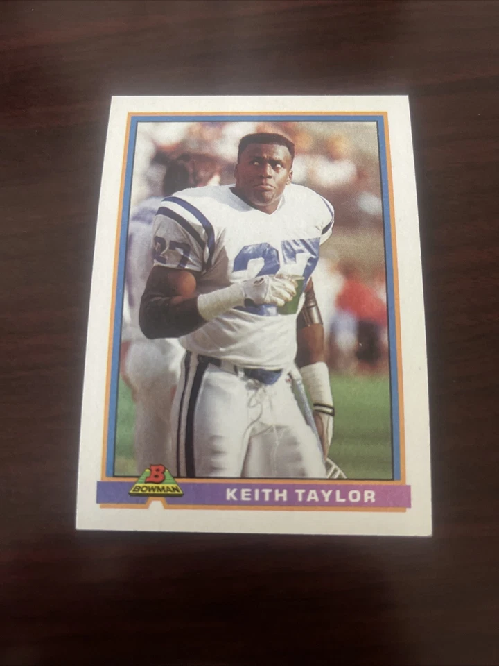 1991 Bowman Keith Taylor #204 Indianapolis Colts University of Illinois  - Image 1 of 1