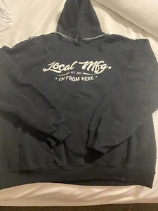 Local Mfg. Pullover Hoodie Mens Large Mannequin Sample NEW - Picture 1 of 2
