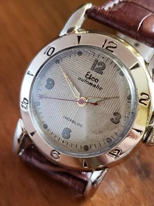 ELCO SWISS MADE GF NUMBERED BEZEL AUTOMATIC MOVEMENT AND SERVICED 1953 - Imagen 1 de 10