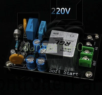 100A 220V Class A Power Amplifier Soft Start Delay Temperature Protection Board - Image 1 of 4