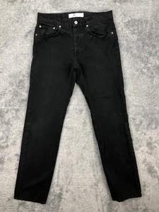 Lacoste Jeans Herren 34x34 Schwarz Denim Button Fly 5 Pocket Slim Straight Hose - Bild 1 von 21