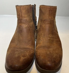 Stivali donna Teva Foxy impermeabili taglia 7 tacco a blocco pelle marrone marrone chiaro comodi - Foto 1 di 10