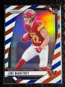 2024 Panini Prizm - Rookies Luke McCaffrey #367 Red White & Blue Prizm (RC) - Picture 1 of 2
