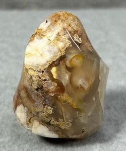 Flower Agate Flame Polished Crystal Display Piece Natural Plume Mineral Stone - Picture 1 of 10