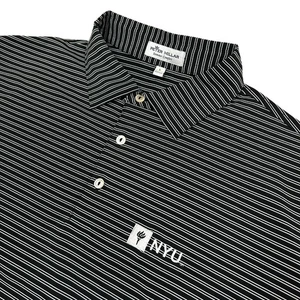Peter Millar Summer Comfort Polo Shirt Mens Large NYU New York University Golf - Picture 1 of 9