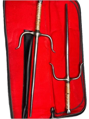 Стальной саис для боевых искусств с футляром для переноски - Изображение 1 из 4