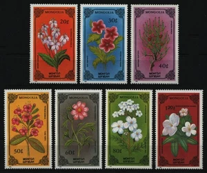 Mongolei 1986 - Mi-Nr. 1784-1790 ** - MNH - Blumen / Flowers - Picture 1 of 1