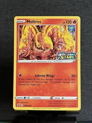 Moltres SWSH185 SWSH: Sword & Shield Shinji Kanda Promo Card Holo Near Mint  - Image 1 of 2